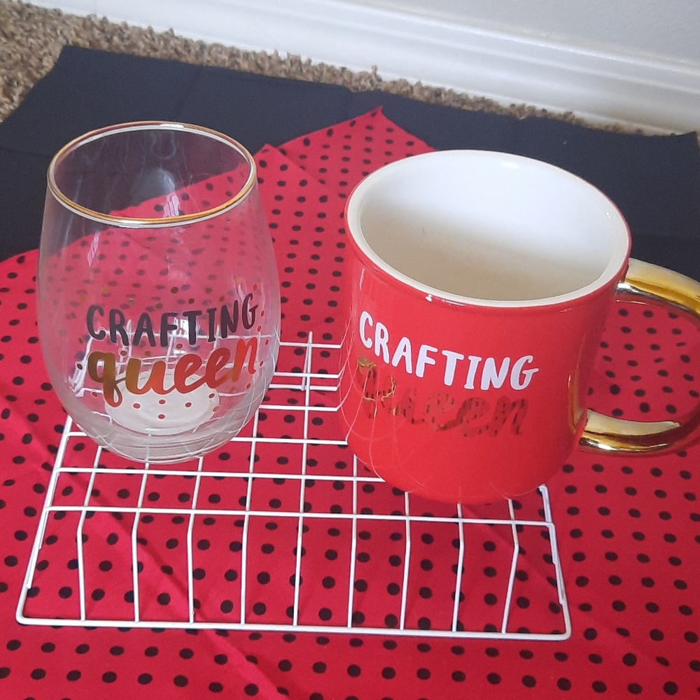 🟣 One mug one glass